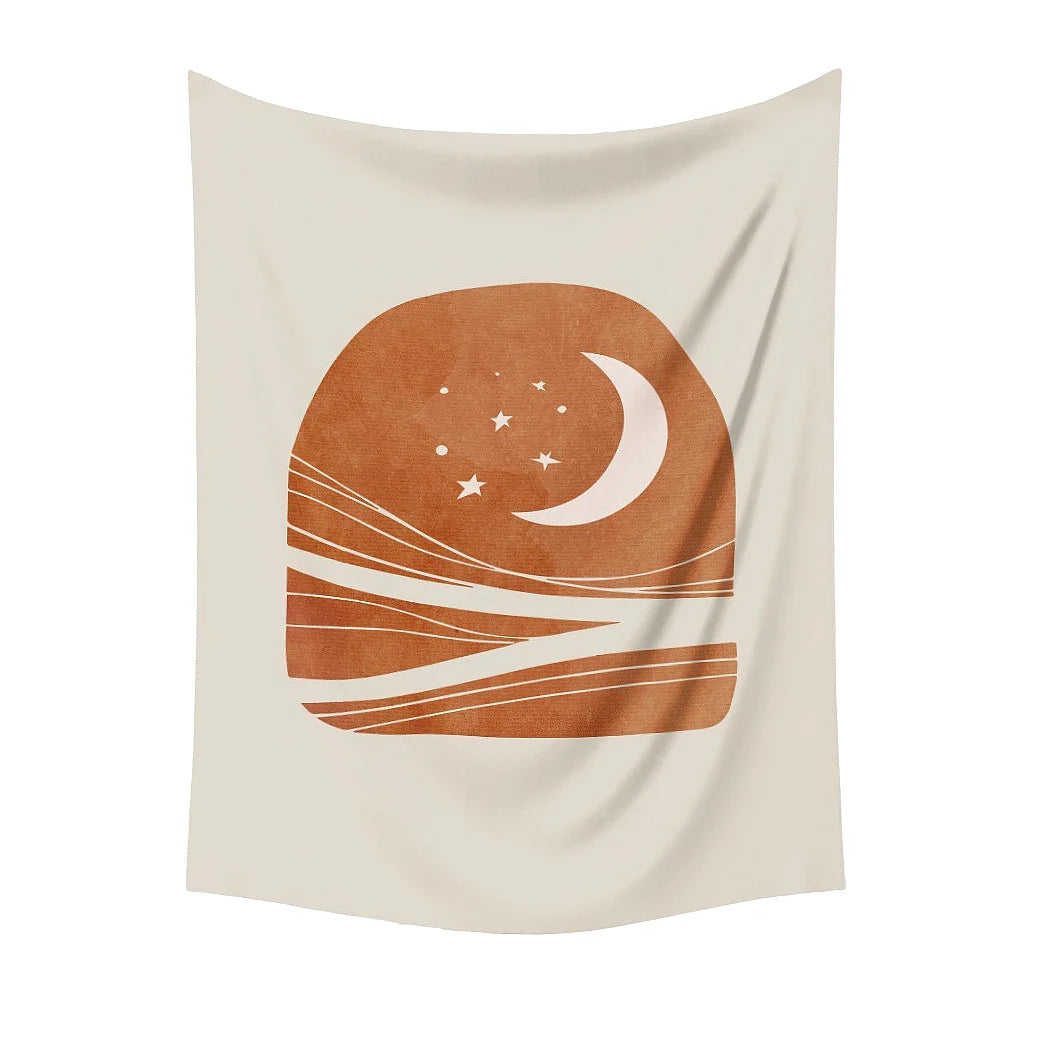 Bohemian Moon & Sun Tapestry