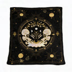 Midnight Mushroom Throw Blanket