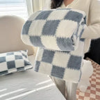 Checkered Fleece Throw Blanket