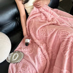 Pastel Pink Butterfly Blanket