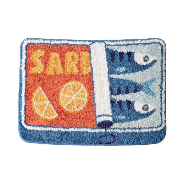 Sardine Girl Aesthetic Floor Rug