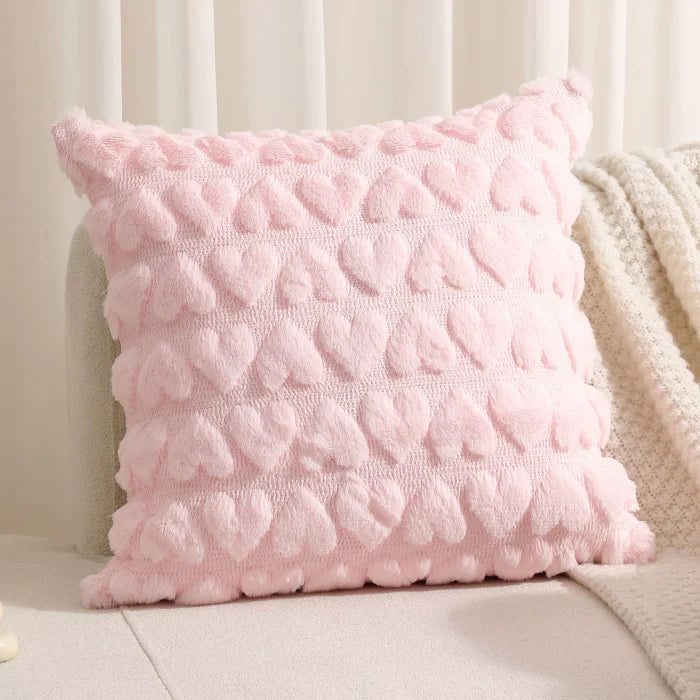 Soft Hearts Pillow Case